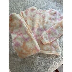 Cat & Jack Sweater & Pant Set in Pink, Purple, White, & Orange Size L (10-12)